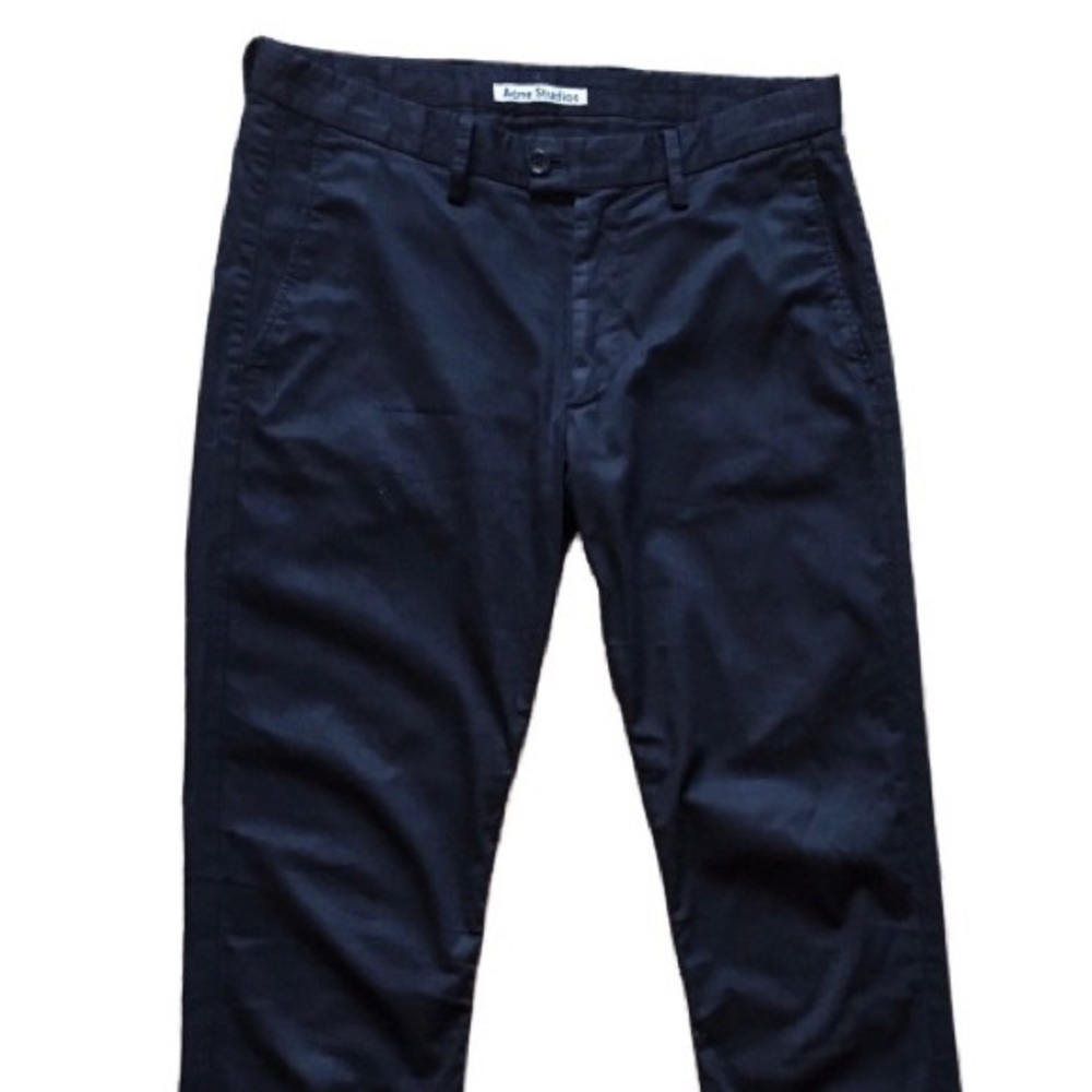 Acne Studios x Luxury Max Black Satin Pants
